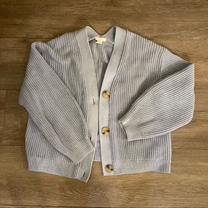 H&M Blue Knit Cardigan